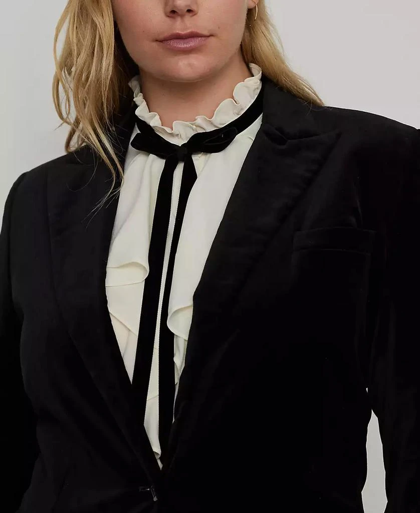 Ralph Lauren Plus Size Velvet Blazer 4