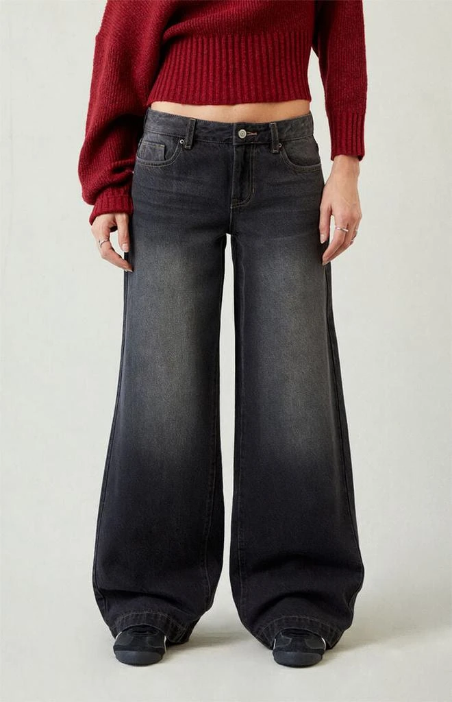PacSun Casey Low Rise Baggy Jeans Black Tinted 1