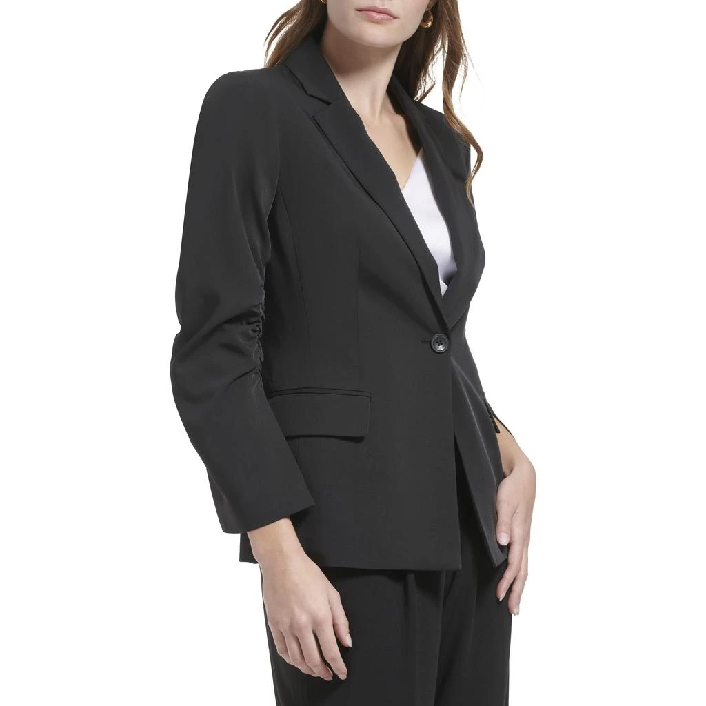 Calvin Klein One-Button Jacket with Ruched Sleeve 3