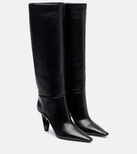 Versace 85 leather knee-high boots 1