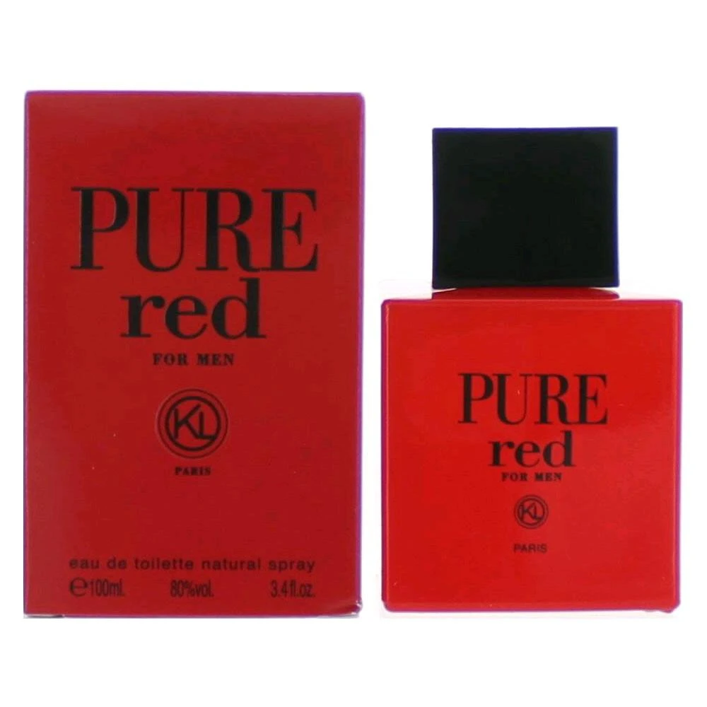 KAREN LOW 2pcs Pure Red by , 3.4 oz Eau De Toilette Spray for Men 1
