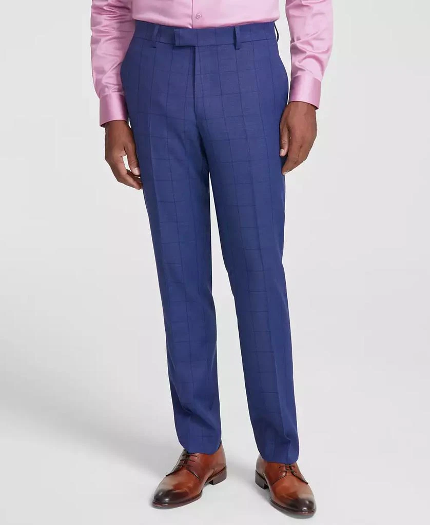 Nick Graham Men's Slim-Fit Windowpane Check Suit 4