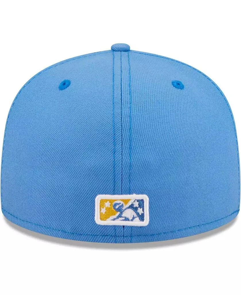 New Era Men's Light Blue Myrtle Beach Pelicans Authentic Collection 59FIFTY Fitted Hat 4