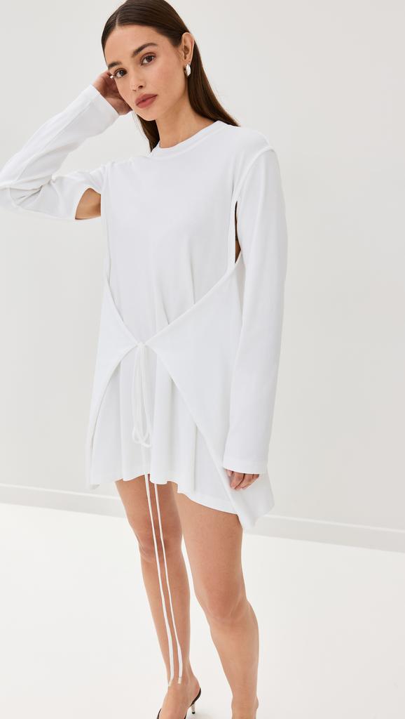 ROSETTA GETTY Apron Cutout T-Shirt Dress