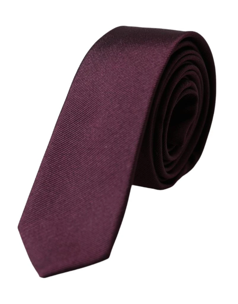 Dolce 
Gabbana Solid 100% Silk Adjustable Men Men
s Tie
