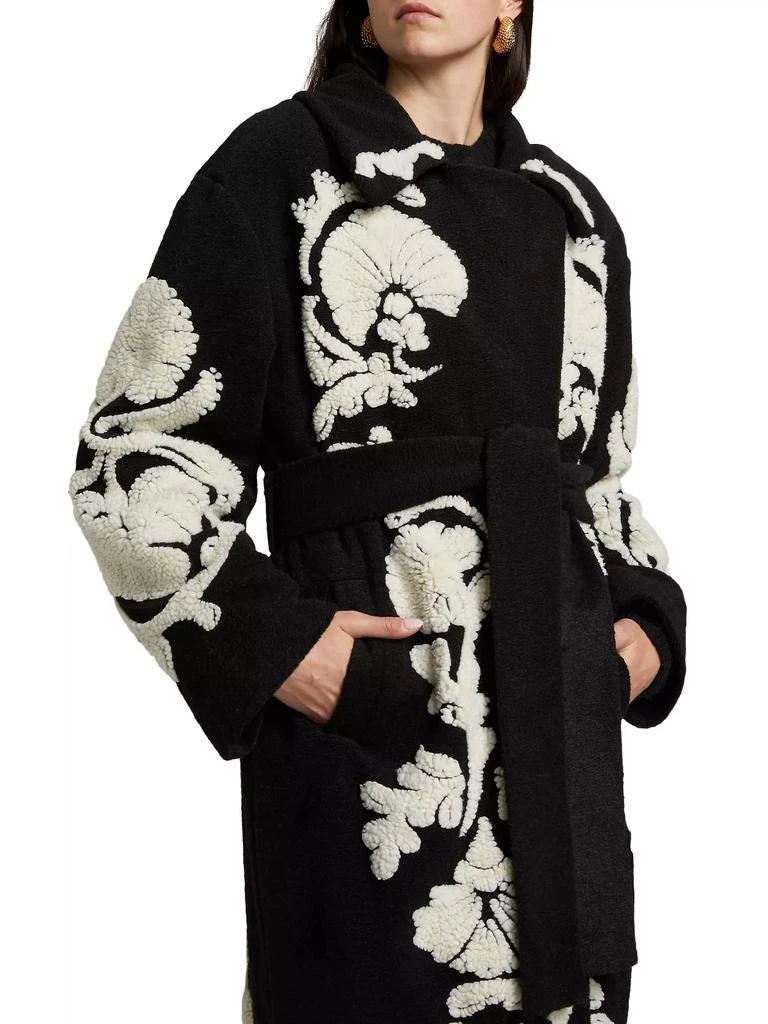 Farm Rio Helen Floral Fleece Coat 6