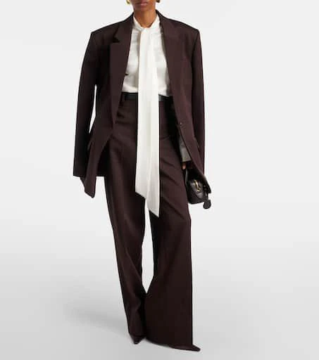 Stella McCartney High-rise wool wide-leg pants 2