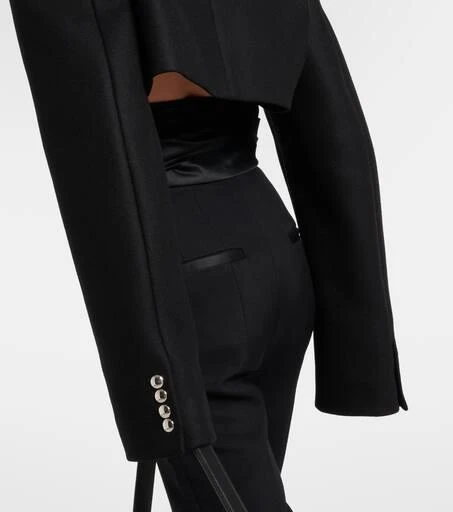 Khaite Leara cropped wool-blend jacket 6