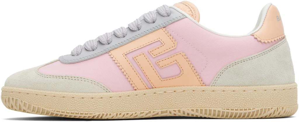 Balmain Multicolor Swan Suede 
Nylon Sneakers 3