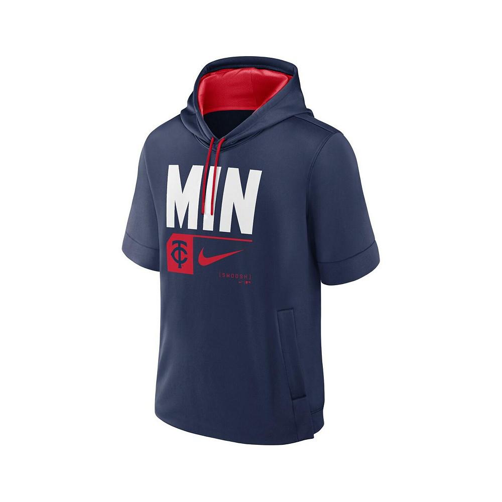 Nike Men's Navy Minnesota Twins Tri Code Lockup Short Sleeve Pullover Hoodie