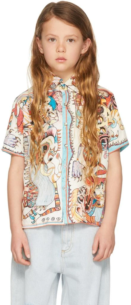 Endless Joy SSENSE Exclusive Kids Off-White Barong Short Sleeve Shirt