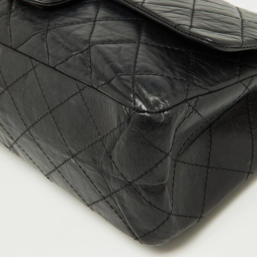 Chanel Chanel Black Quilted Aged Leather Reissue 2.55 Classic 227 Flap Bag 14