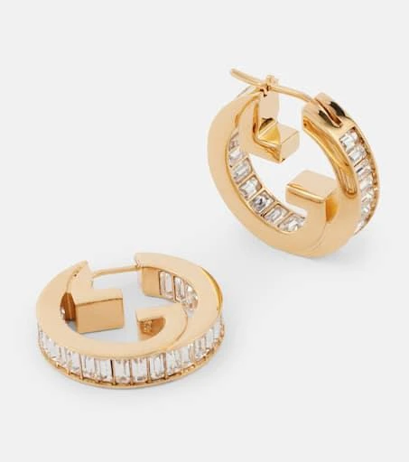 Gucci Gucci Blondie embellished hoop earrings 4