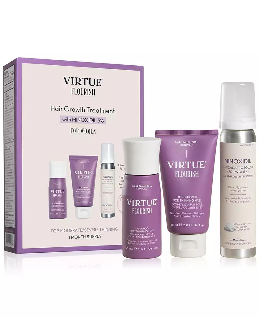 VIRTUE 3-Pc. Trial-Size Hair Growth Treatment Set