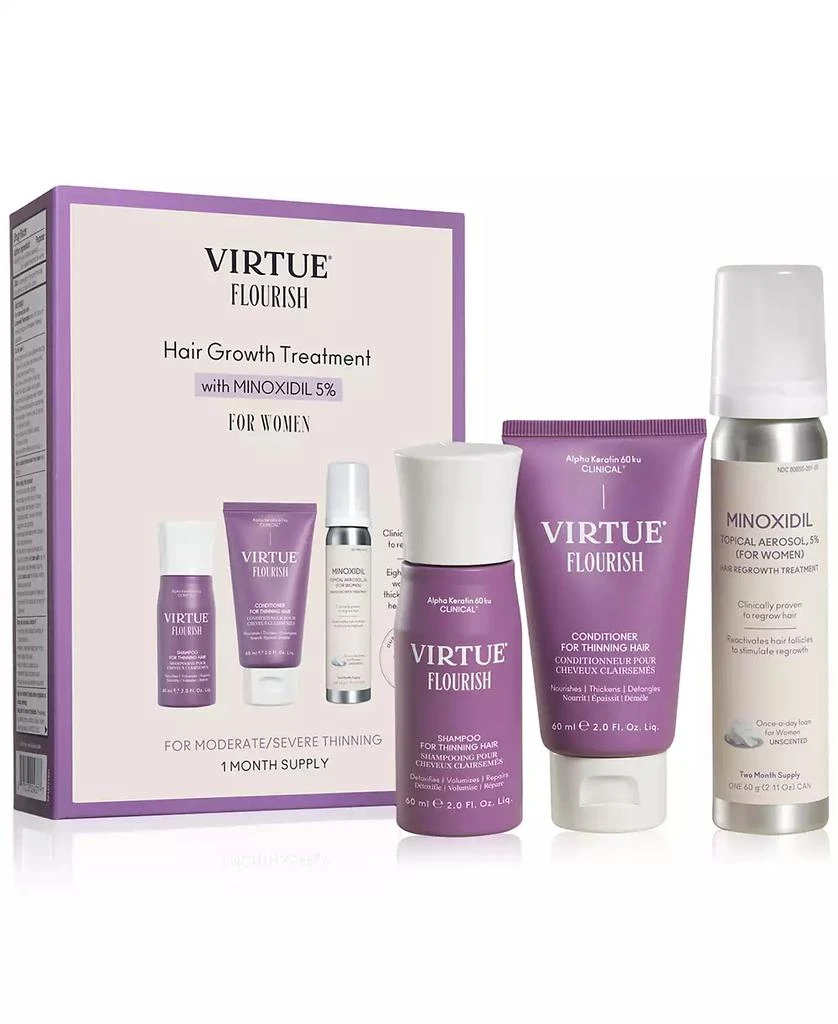 Virtue 3-Pc. Trial-Size Hair Growth Treatment Set 1