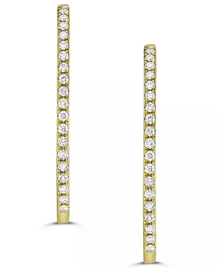 Macy
s Diamond In 
Out Medium Hoop Earrings (5/8 ct. t.w.) 3