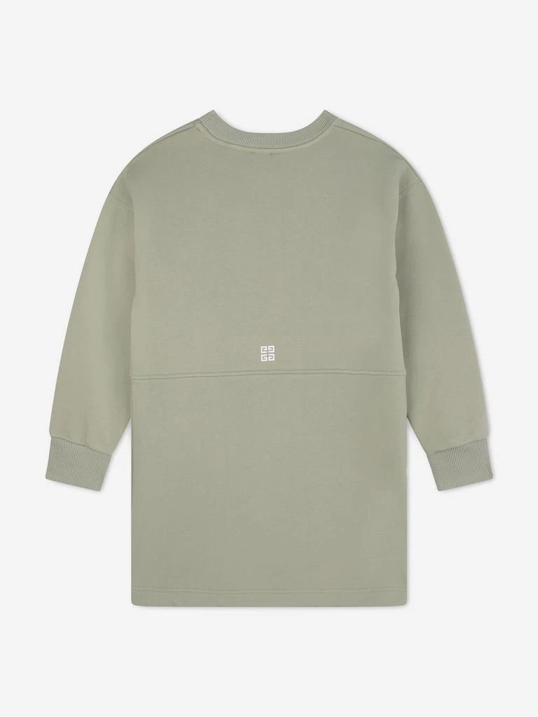 Givenchy Givenchy Girls Logo Sweater Dress in Green 3