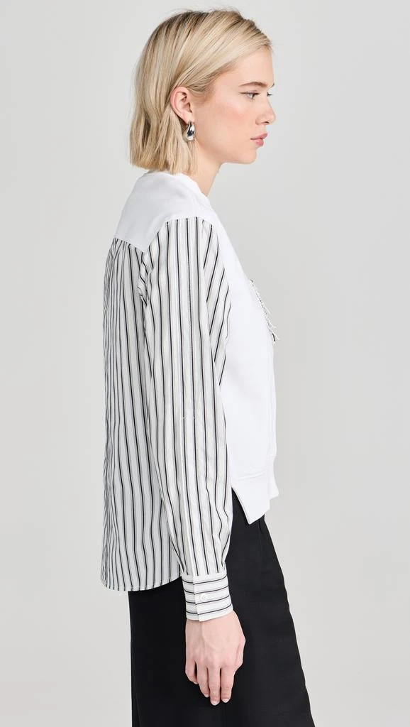 31 Phillip Lim Long Sleeve Striped Fringe Pocket Sweatshirt 3