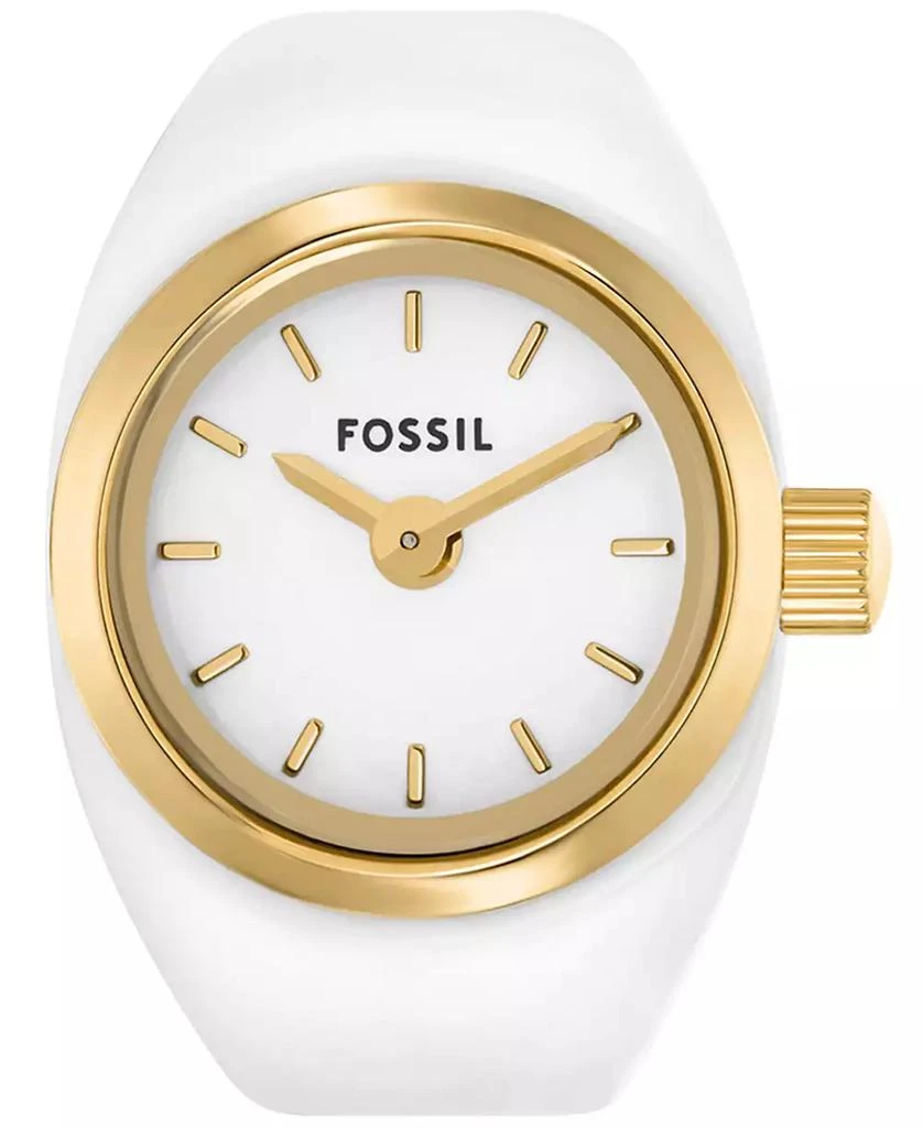 Fossil Women's Two-Hand Gold-Tone Stainless Steel Ring Watch, 15mm 2