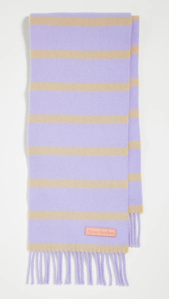 Acne Studios Wool Scarf With Label 1