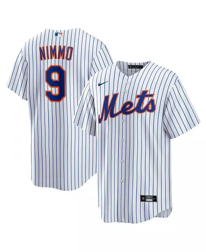 NIKE Men's Brandon Nimmo White New York Mets Home Replica Player Jersey 1