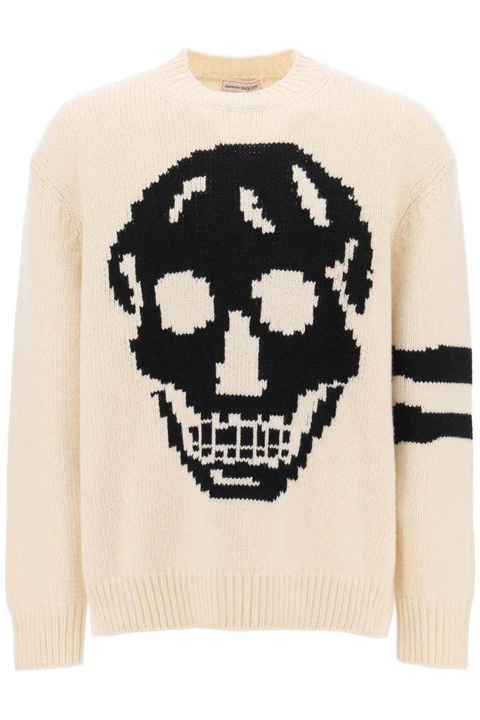 ALEXANDER MCQUEEN wool cashmere skull sweater 1