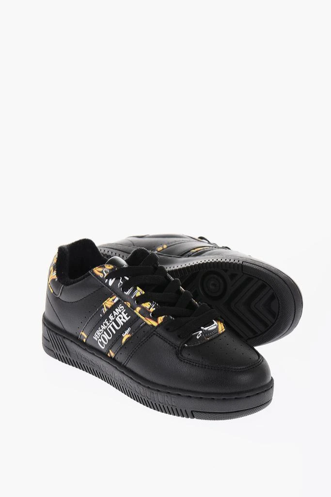 Versace Versace JEANS COUTURE Leather MEYSSA Low-Top Sneakers with Baroque M 1