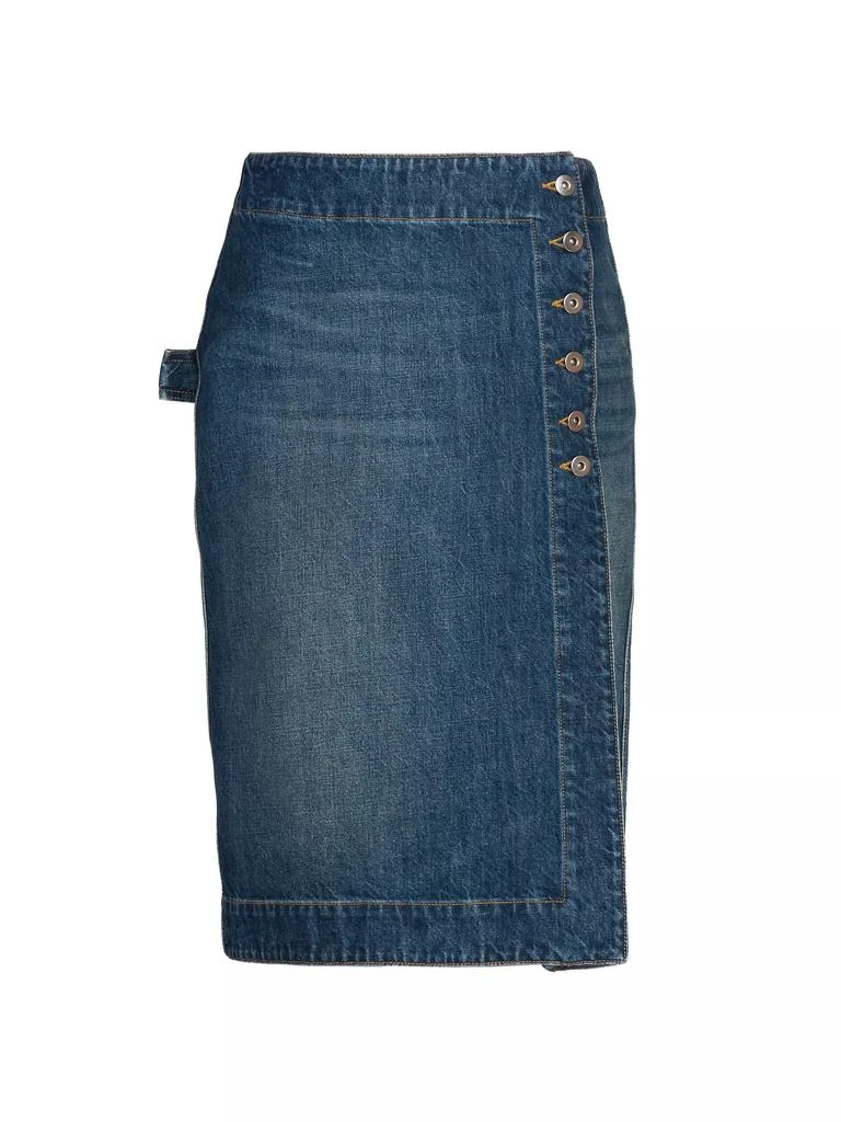 Bottega Veneta Denim Wrap Cargo Skirt 1