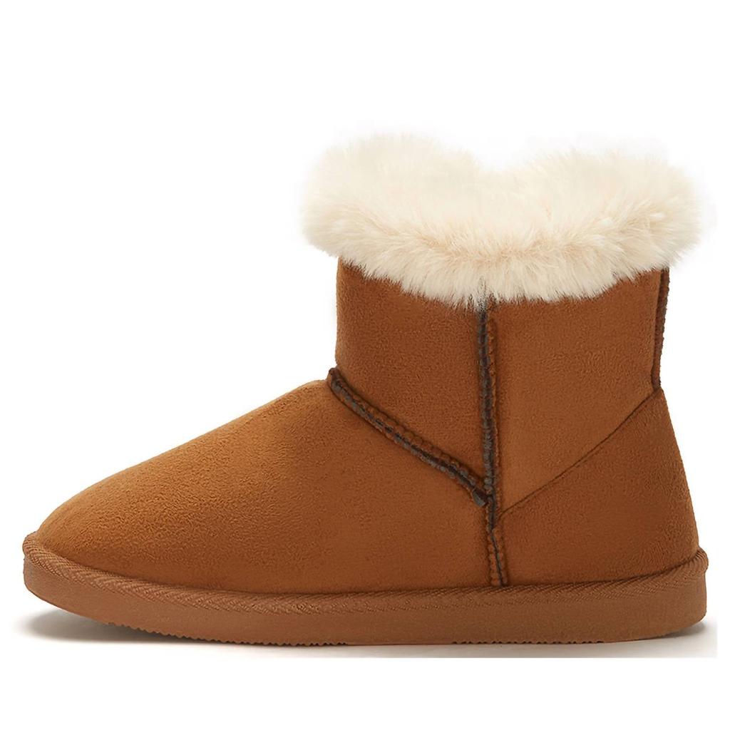 Andrea Women's Winter Fur Boots In Chestnut