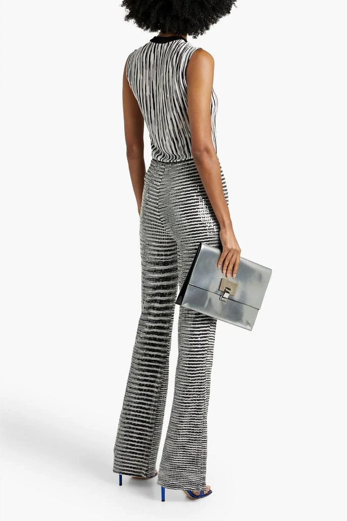 Missoni Sequin-embellished space-dyed crochet-knit flared pants 3
