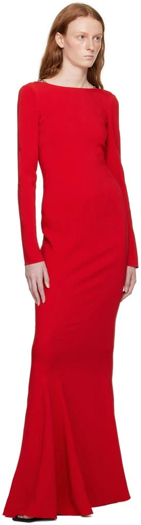 Givenchy Red Chain Link Maxi Dress 4