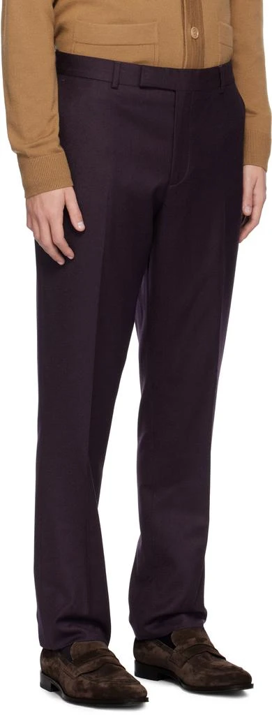 Paul Smith Purple Overdyed Wool-Cashmere Flannel Suit 4
