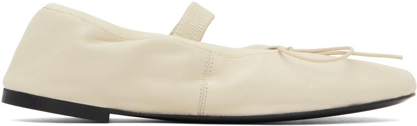 【送料&関税込】The Row Hereditas Bow Detailed Ballet Flats The Row The Row Hereditas Bow Detailed Ballet Flats - Shoes