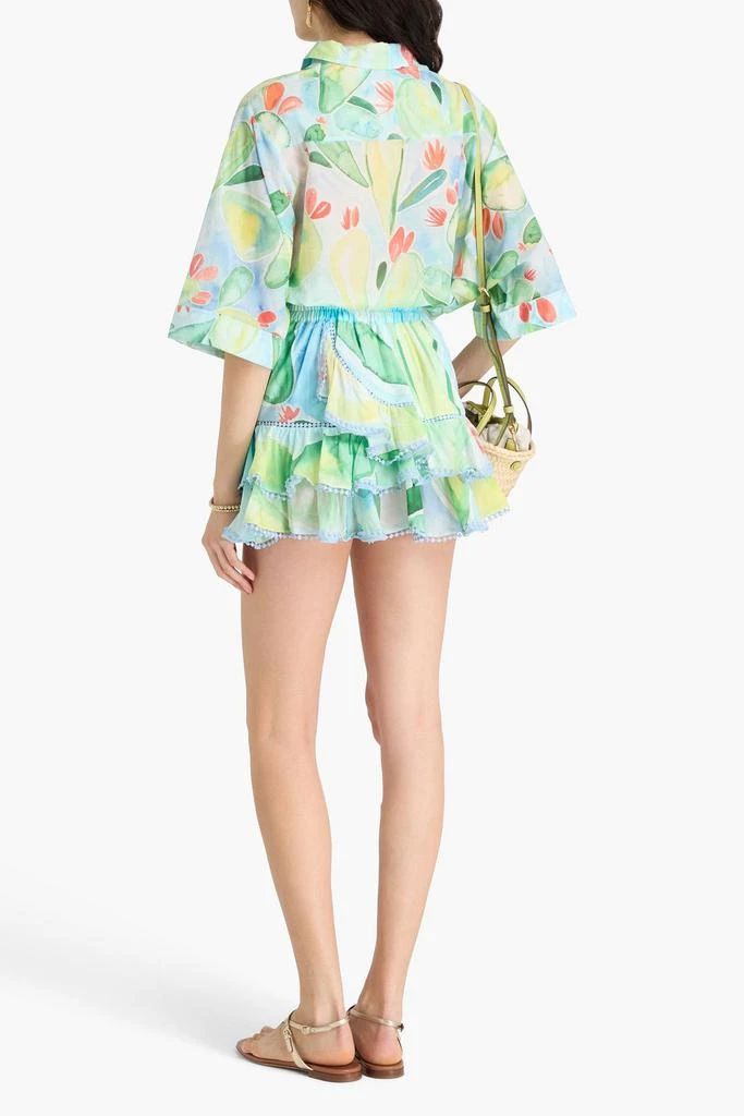 Charo Ruiz Ibiza Pictor printed cotton-voile shirt 3