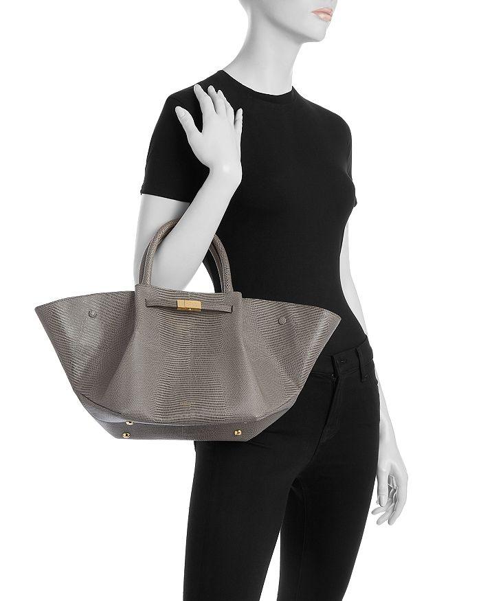 Demellier The Midi New York Embossed Leather Tote