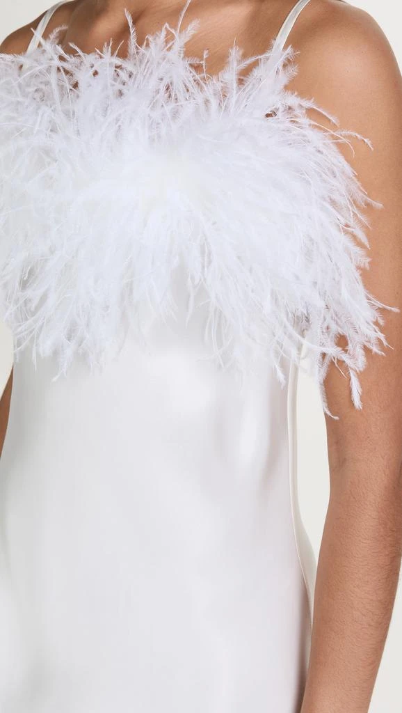 Sleeper Boheme Slip Dress with Feathers 5