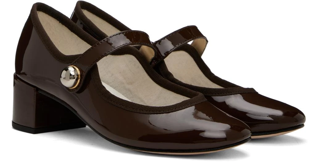 Repetto Brown Fabienne Mary Jane Heels 4