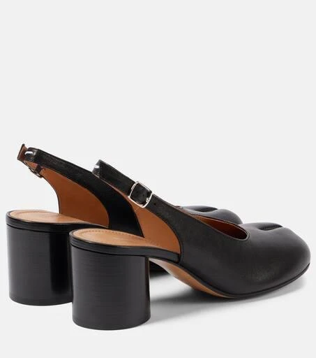MAISON MARGIELA Tabi leather slingback pumps 2