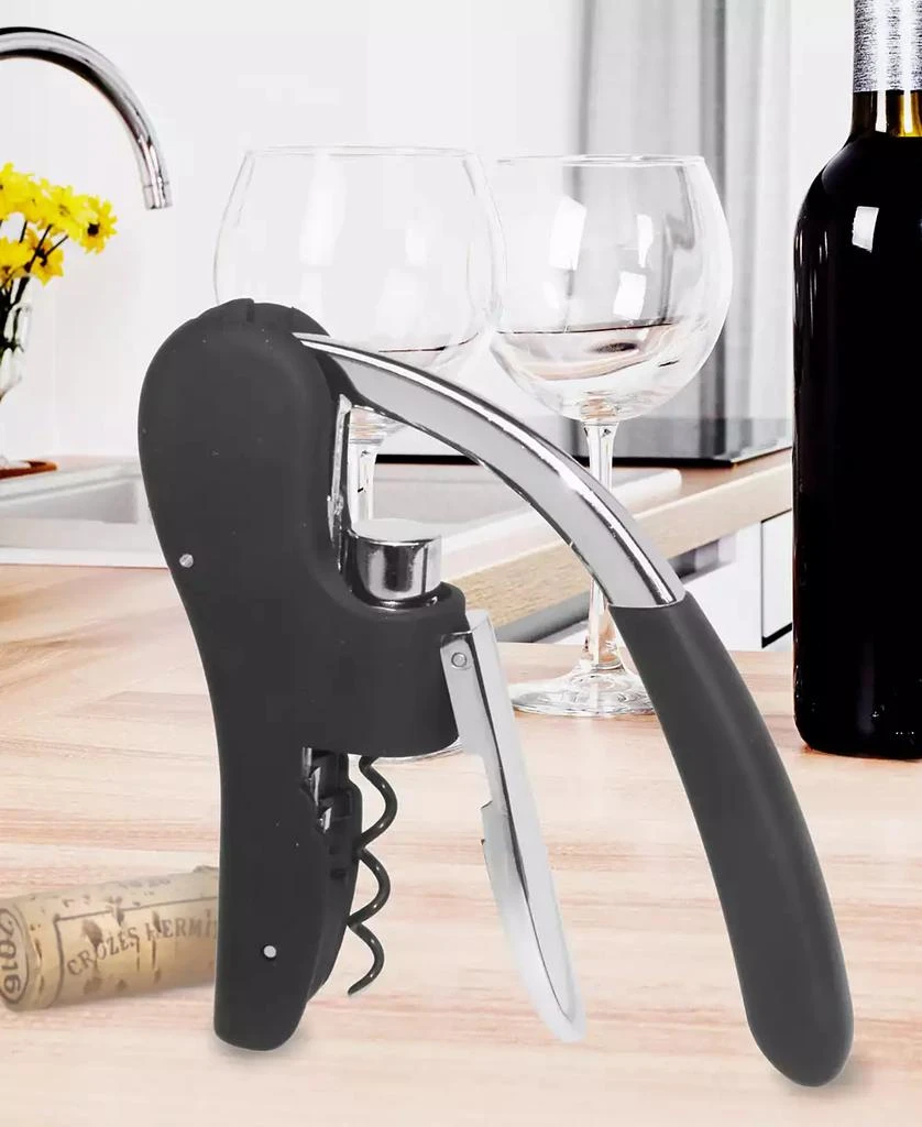Oggi Lever Action SS Corkscrew Wine Bottle Opener 4