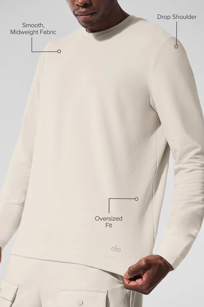 Alo Double Take Long Sleeve Crew - Bone 2