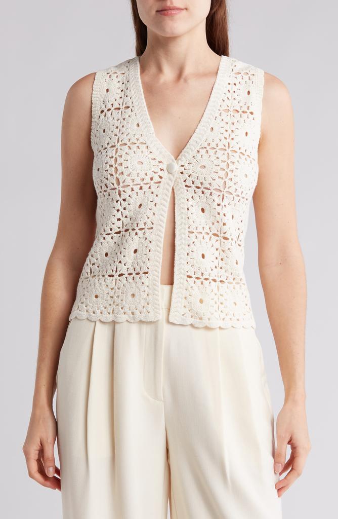 Design History Granny Square Crochet Sweater Vest
