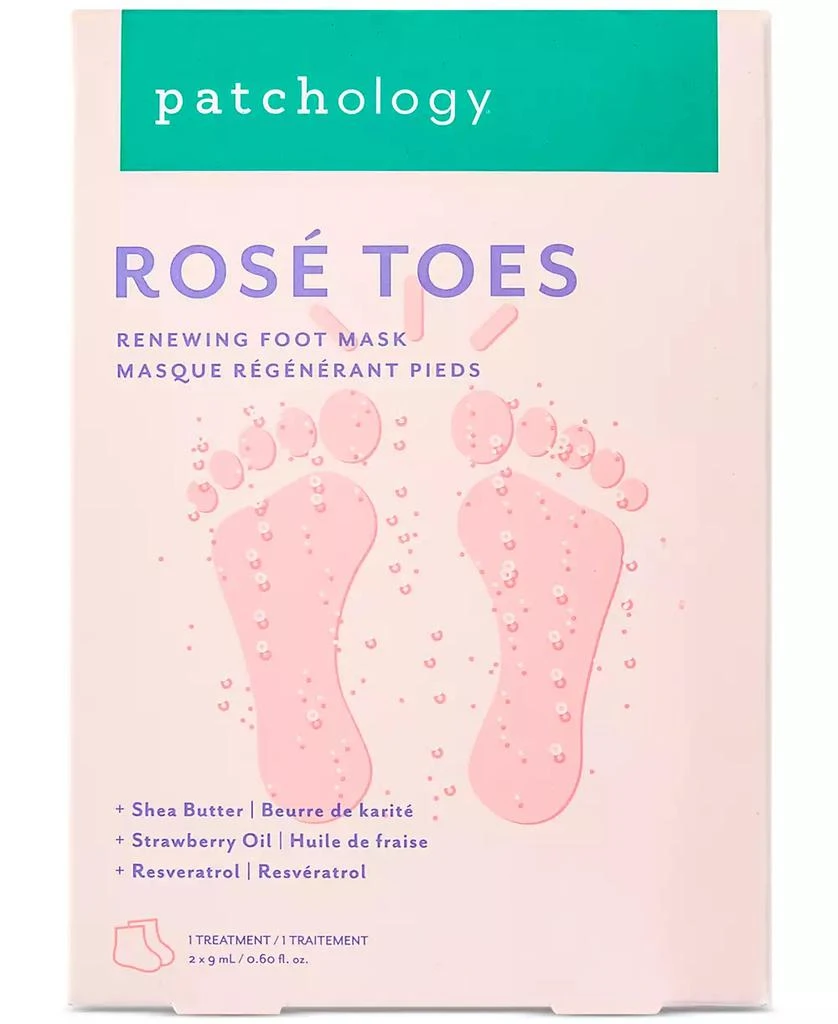 Patchology Rosé Toes Renewing Foot Mask 6