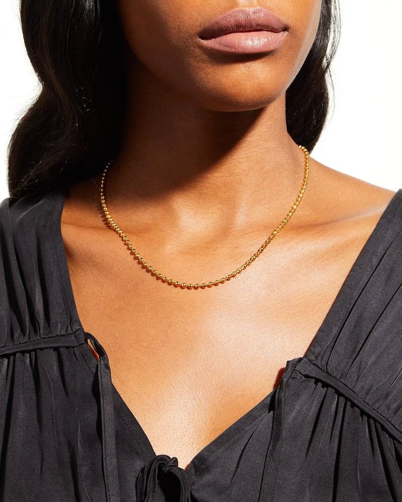 Buddha Mama 20k 3mm Disco Ball Chain Necklace, 18"L 2