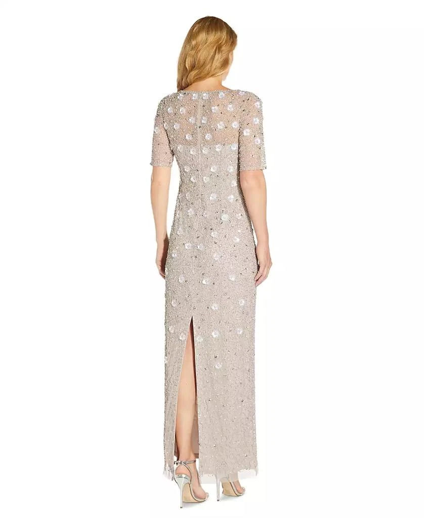 Adrianna Papell Women's Embellished Floral Sheath Dress 3