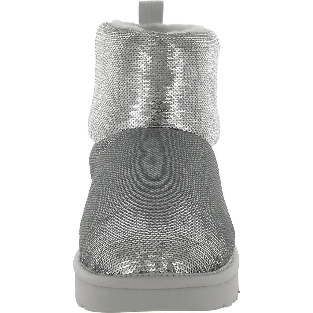 UGG Classic Mini Mirror Ball Womens Suede Trim Sequined Winter & Snow Boots 3