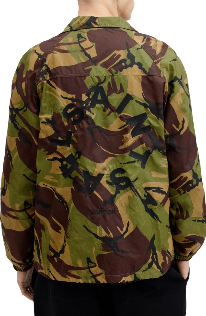 ALL SAINTS Tierra Camo Print Waxed Track Jacket