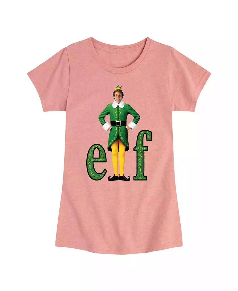 Elf Big Girls Holiday Elf Graphic Short Sleeve Tee 1