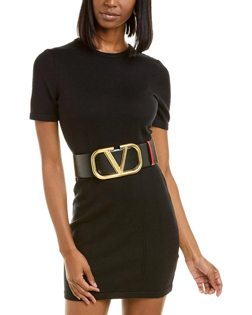 Valentino VLogo 70mm Reversible Leather Belt 4