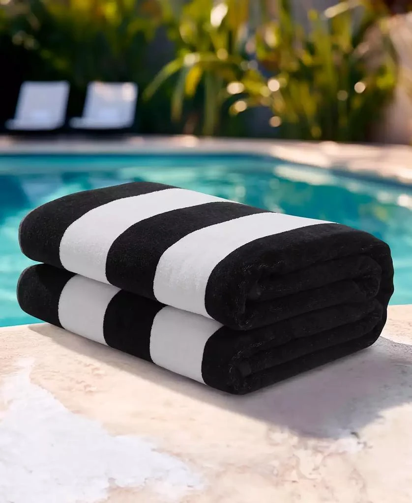 Juicy Couture Reversible Cabana Cotton Beach Towel,  36" x 72" 2
