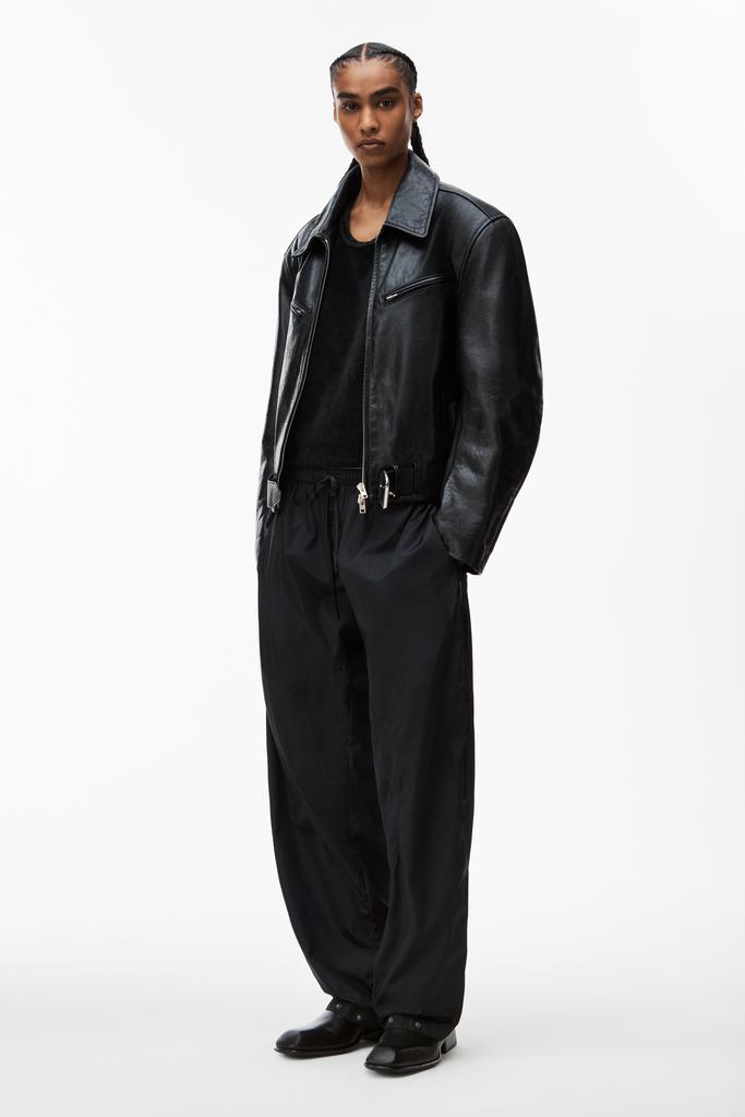 Alexander Wang articulated track pant in crisp nylon
